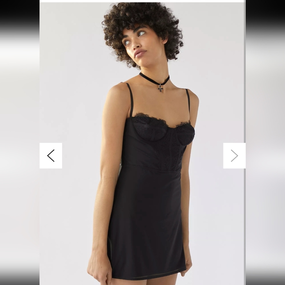 UO Brenna Bustier Mini Dress